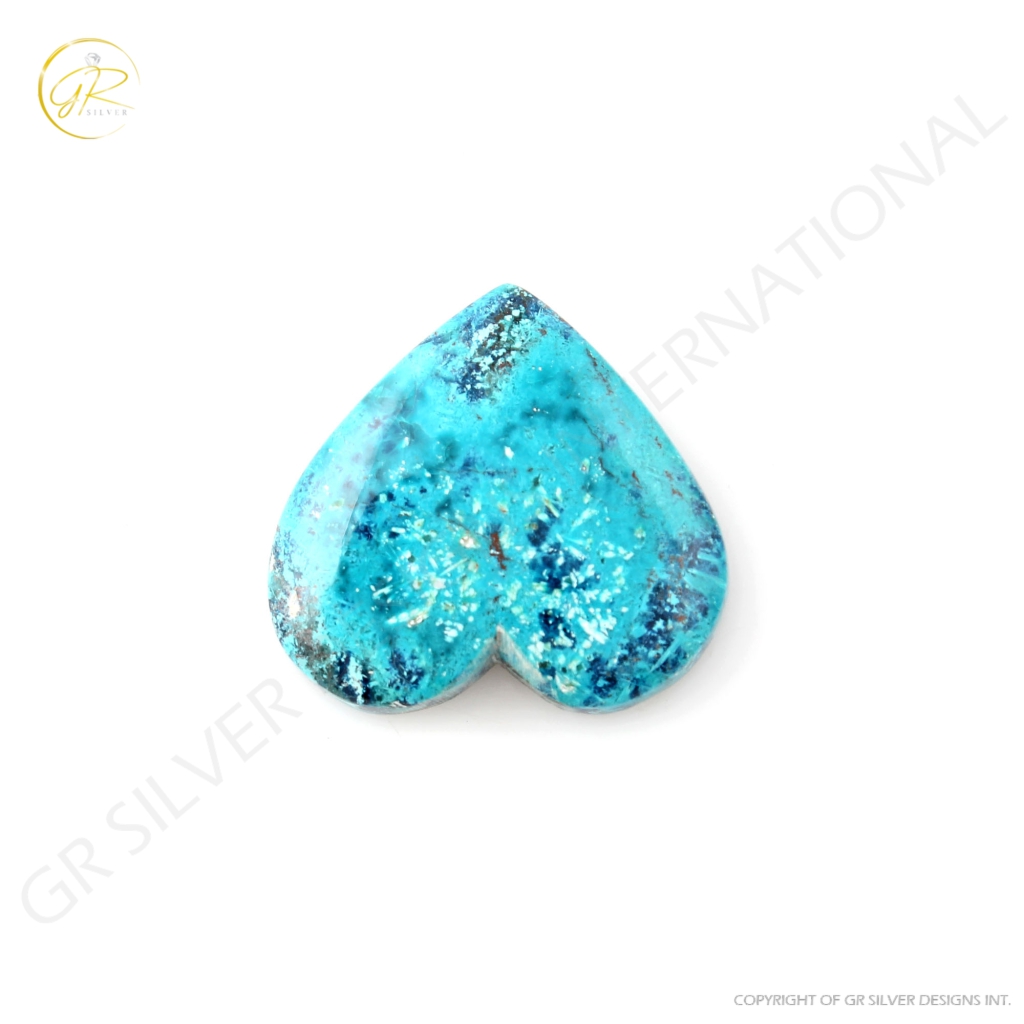 Natural Shattuckite Chrysocolla Gemstone, 29.85ct Chrysocolla Gemstone