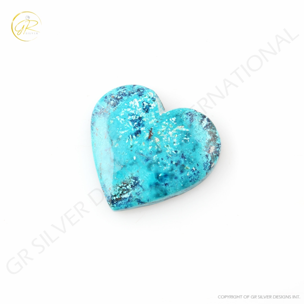 Natural Shattuckite Chrysocolla Gemstone, 29.85ct Chrysocolla Gemstone