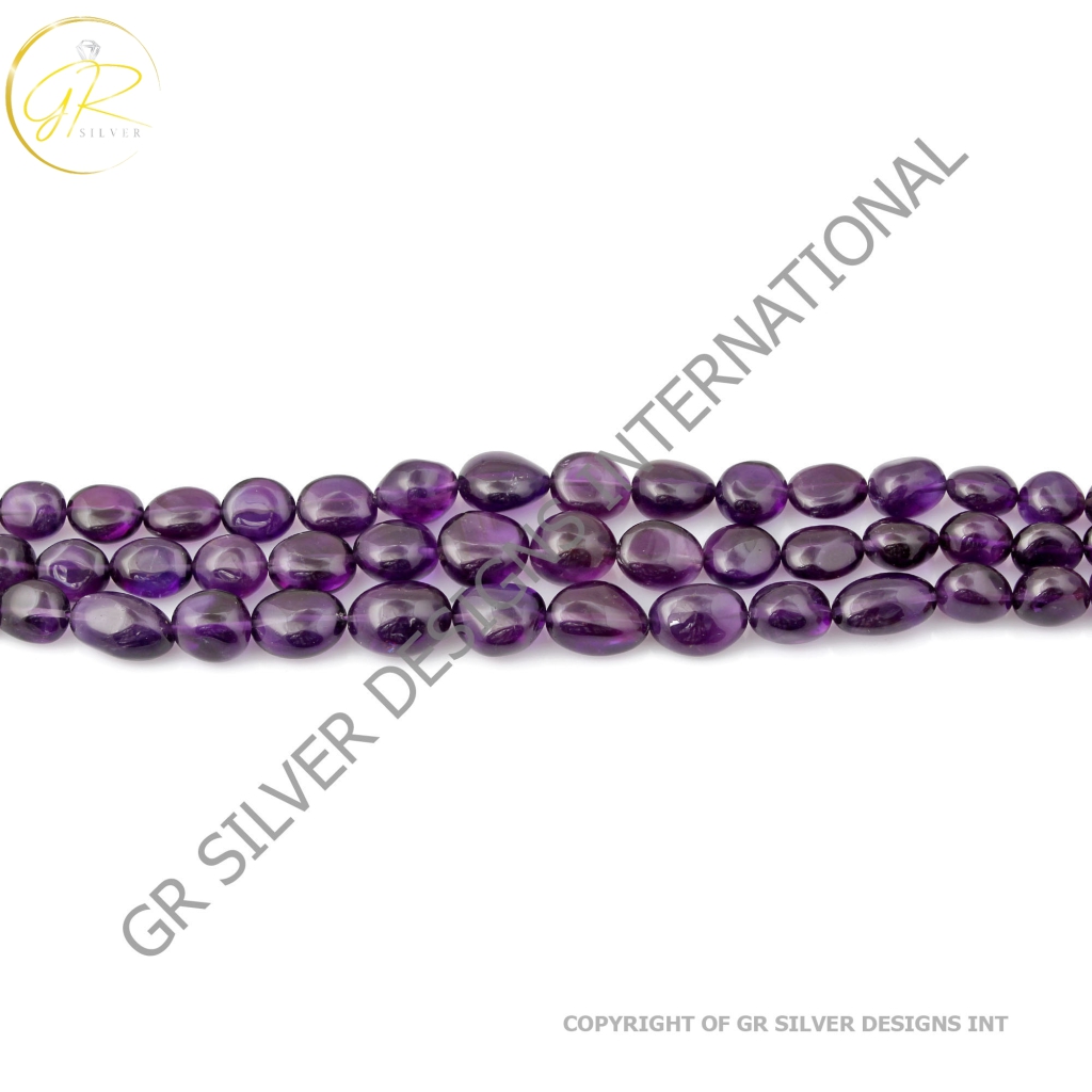 Amethyst Necklace, Natural Amethyst Gemstone Beaded Necklace Nuggets Shape 10-19mm Approx