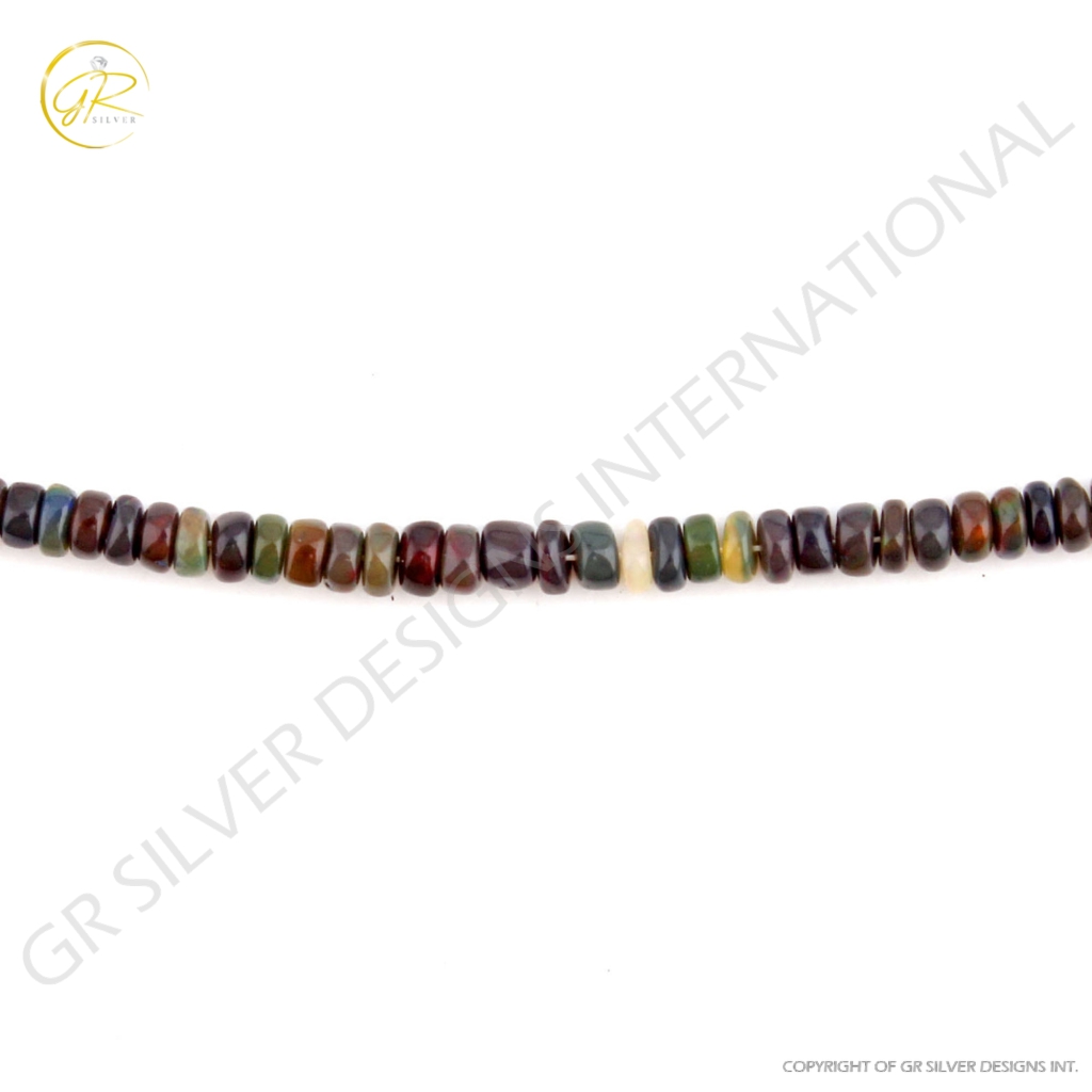 Natural Ethiopian Opal 5-8mm Round Gemstone Beads For Jewelry