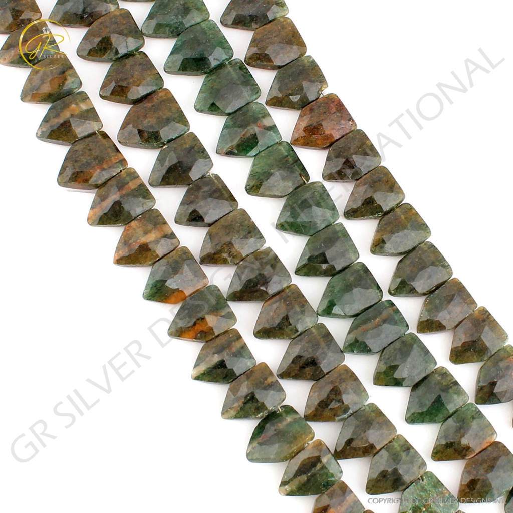 Natural Aventurine Pentagon Gemstone 4 Strands Beads 10 Inch