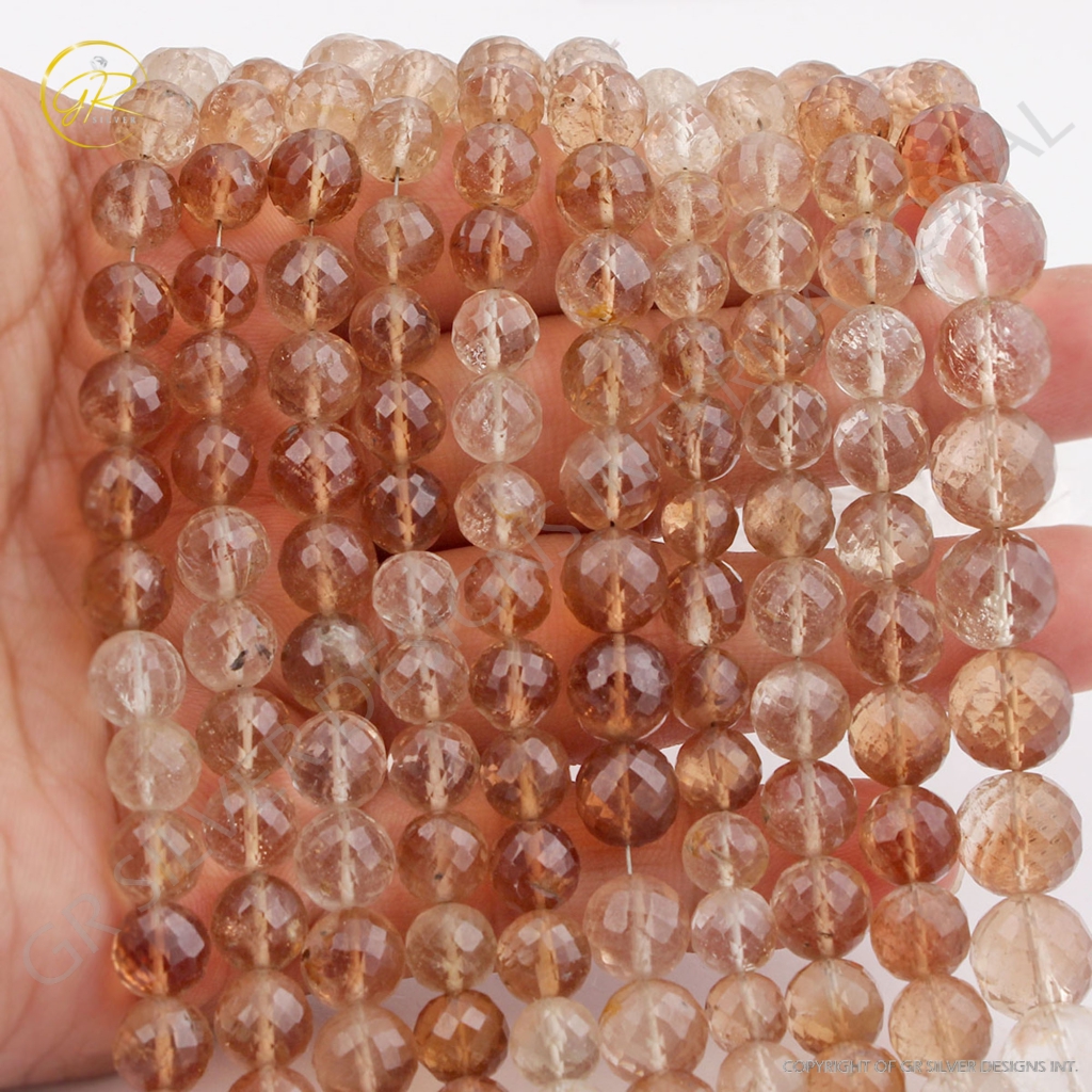 Handmade Imperial Quartz 8-10mm Balls Shape Beads For Jewelry