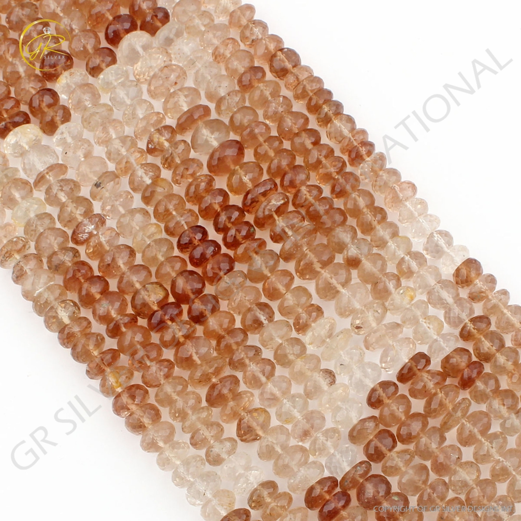 Smooth Imperial Quartz Faceted 7mm Round Gemstone Beads