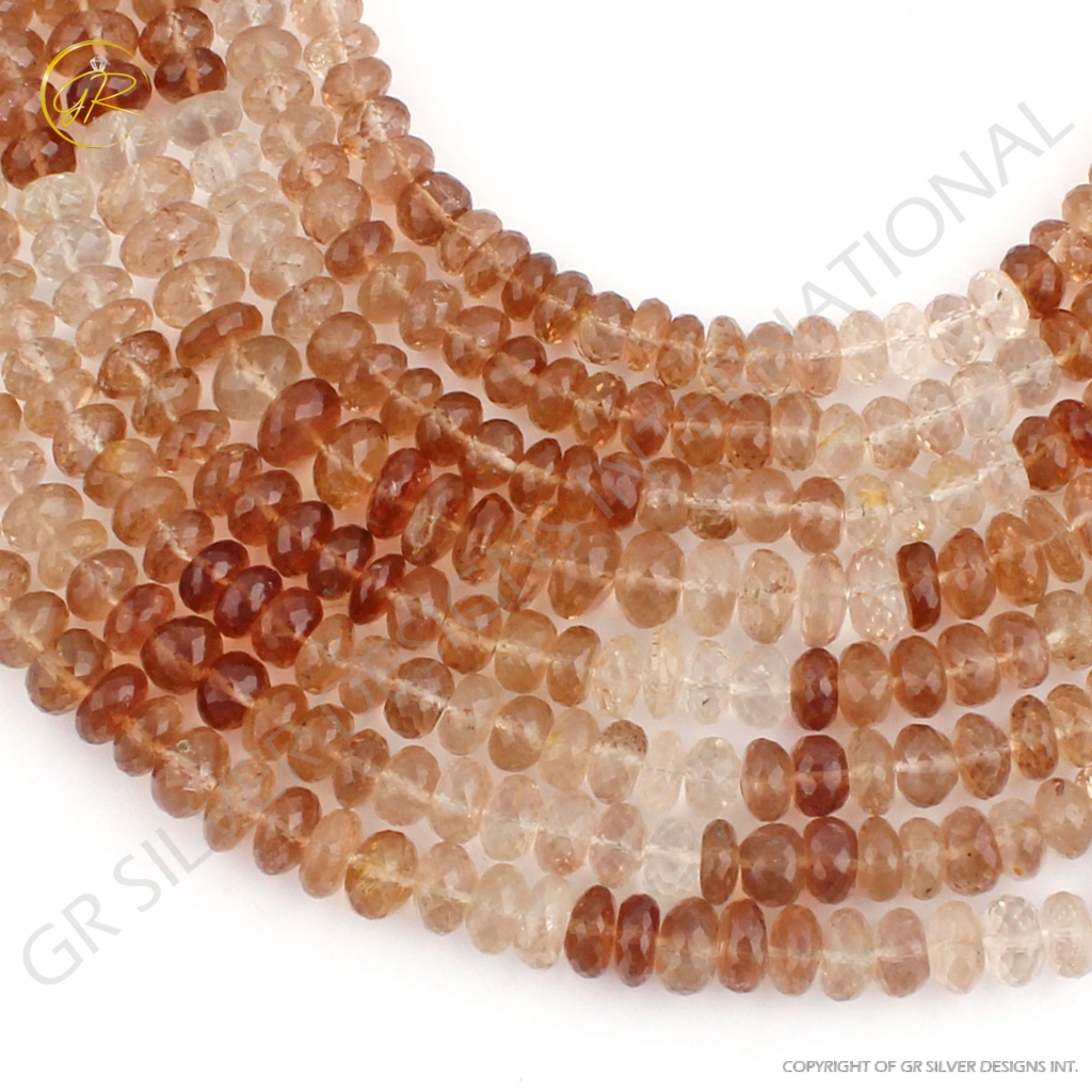 Smooth Imperial Quartz Faceted 7mm Round Gemstone Beads