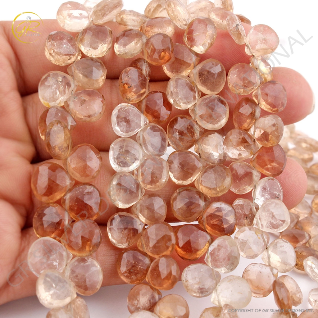 Natural Imperial Quartz Faceted Gemstone Beads For Jewelry Making