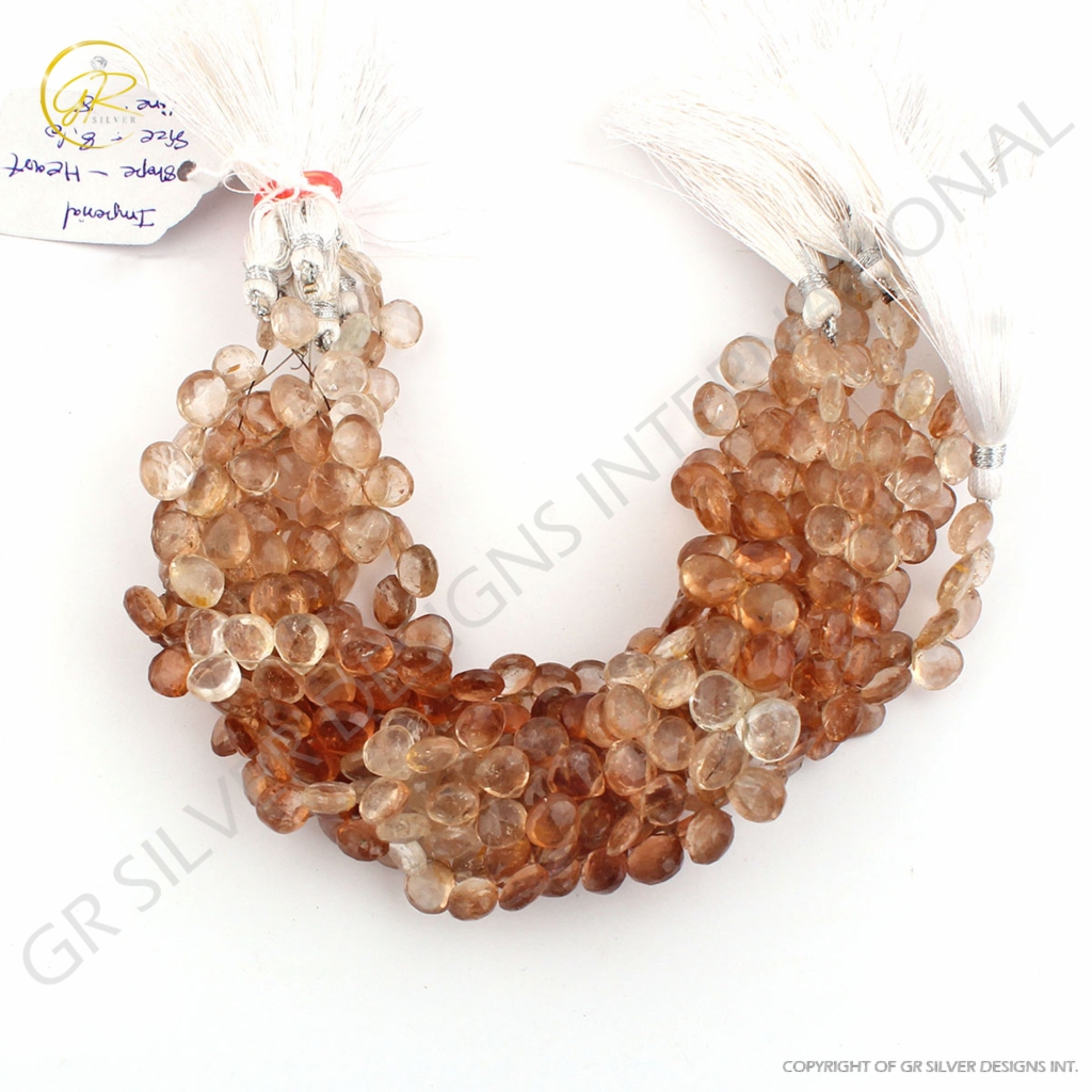 Natural Imperial Quartz Faceted Gemstone Beads For Jewelry Making