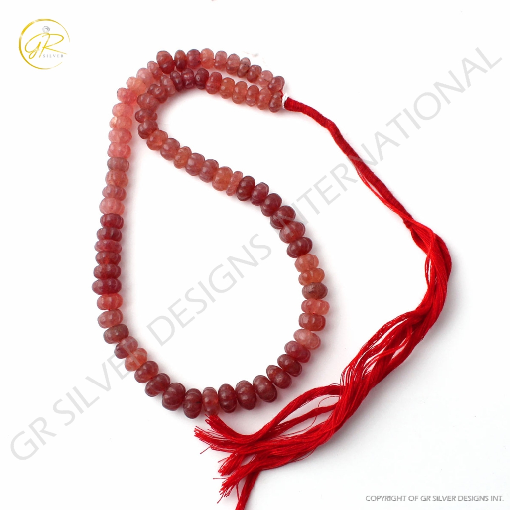 Top  Quality Carving Strawberry Quartz 8-11mm Pumpkin Shape Beads