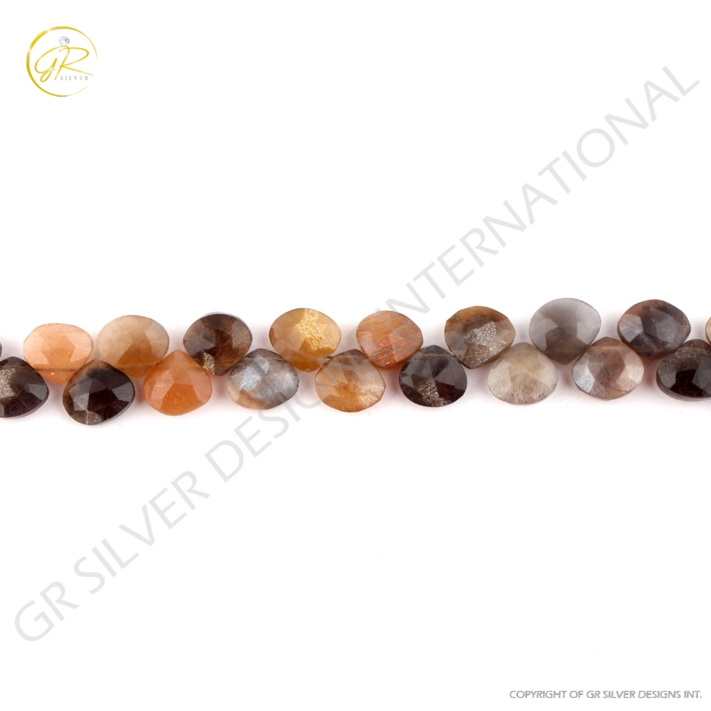 Top Quality Multi Moonstone Faceted Gemstone Beads