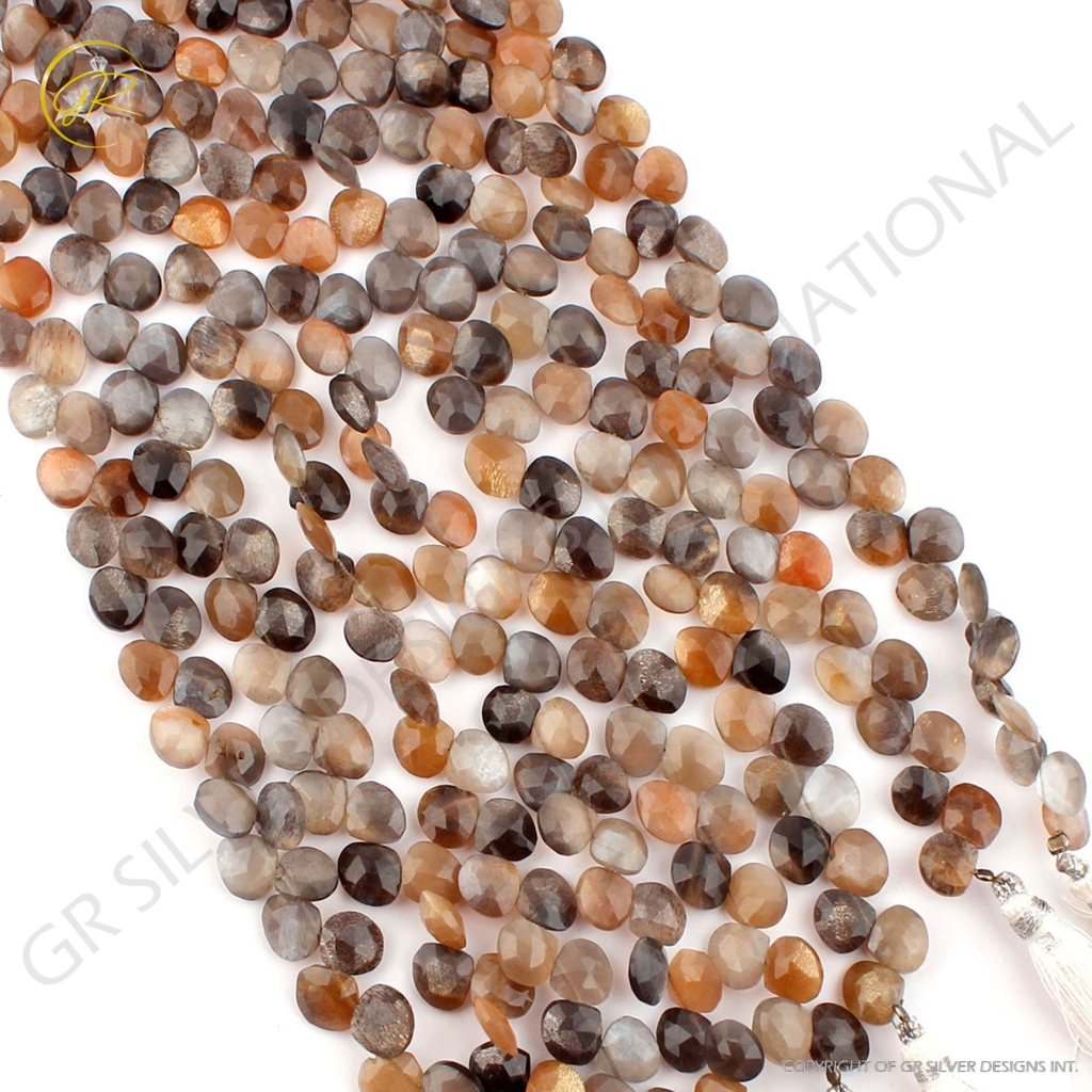 Top Quality Multi Moonstone Faceted Gemstone Beads