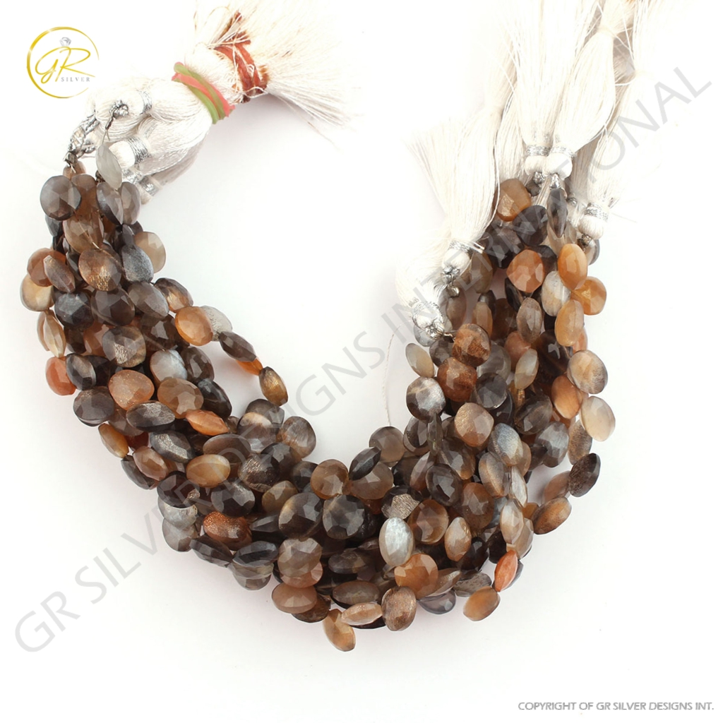 Top Quality Multi Moonstone Faceted Gemstone Beads