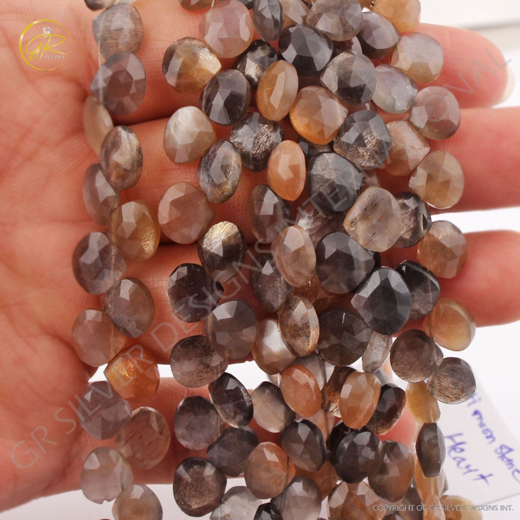 Top Quality Multi Moonstone Faceted Gemstone Beads