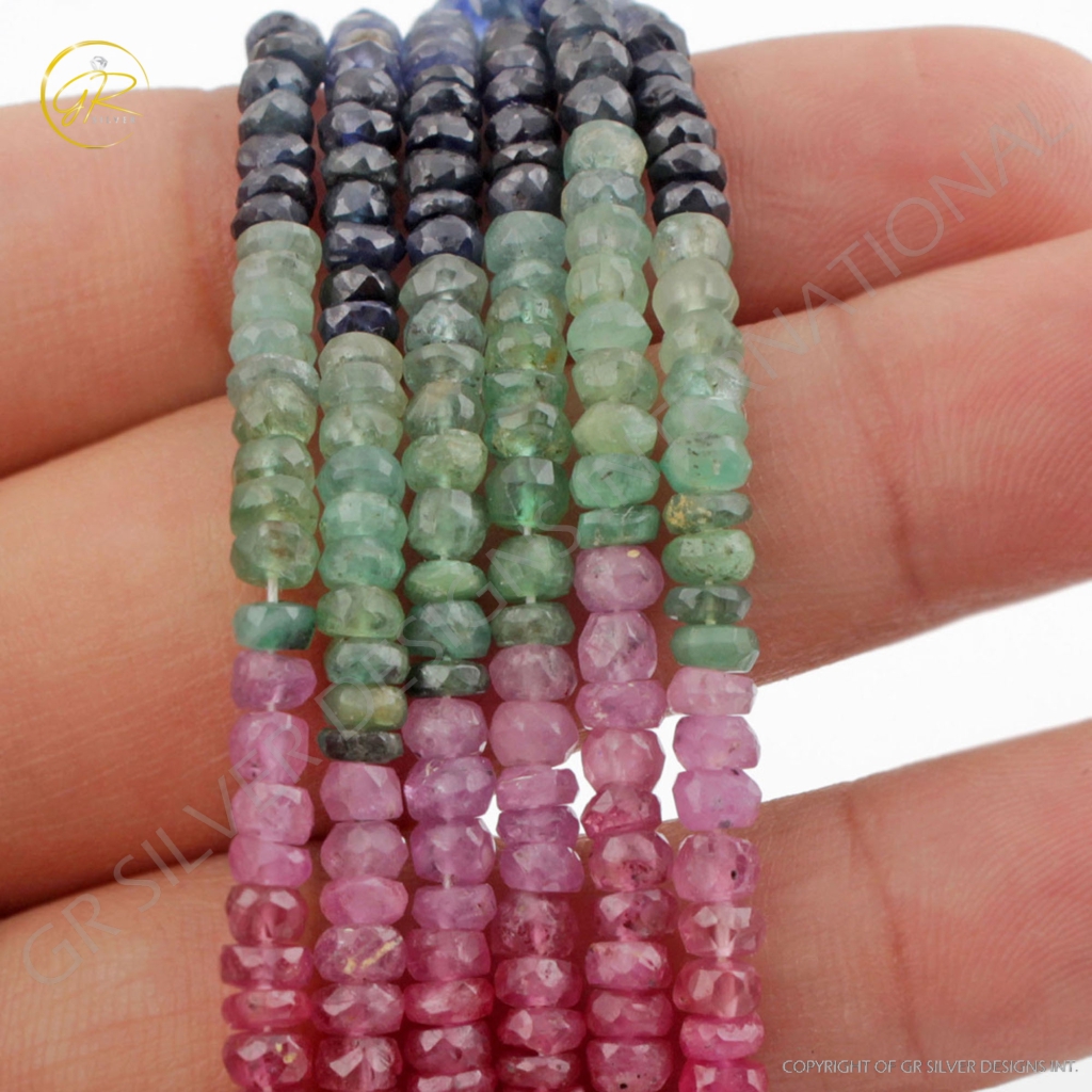 Wholesale Multi Sapphire Round Gemstone Beads For Jewelry Making