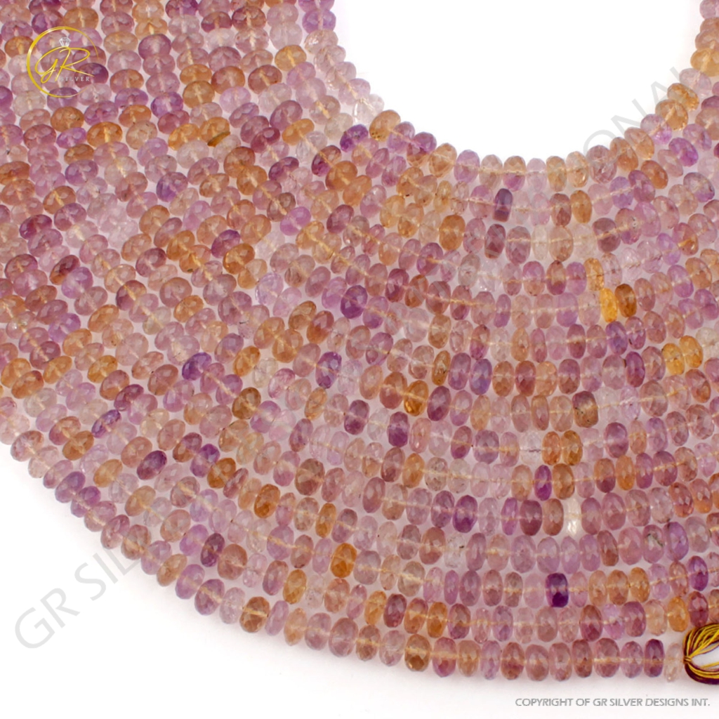 Multi Quartz Round 8-9mm Faceted Gemstone 15 Strands Beads