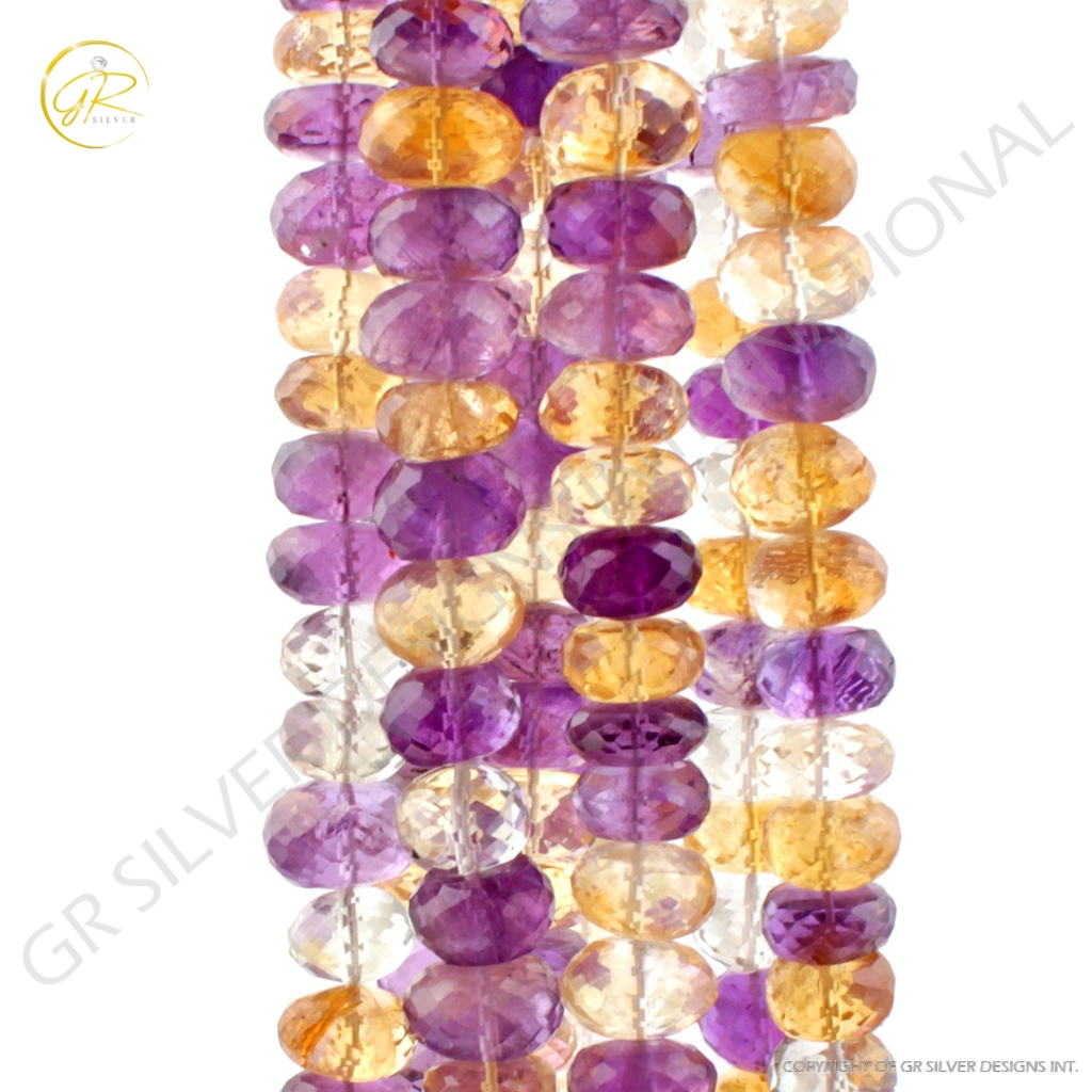 10-13mm Round Multi Quartz Handmade 8 Strands Beads 14 Inches