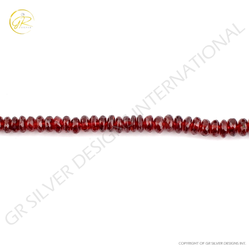 Top Quality Garnet Strands Round Shape Loose Gemstone Beads