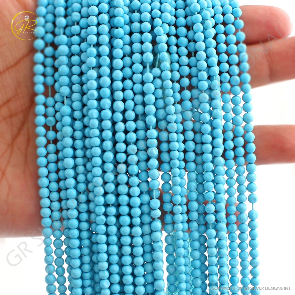 Buy Synthetic American Turquoise Gemstone Beads