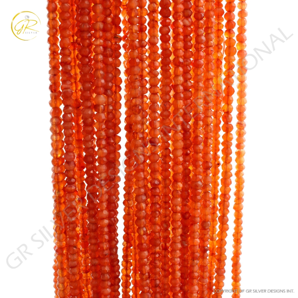 Round Carnelian Beads Strands For Jewelry Making