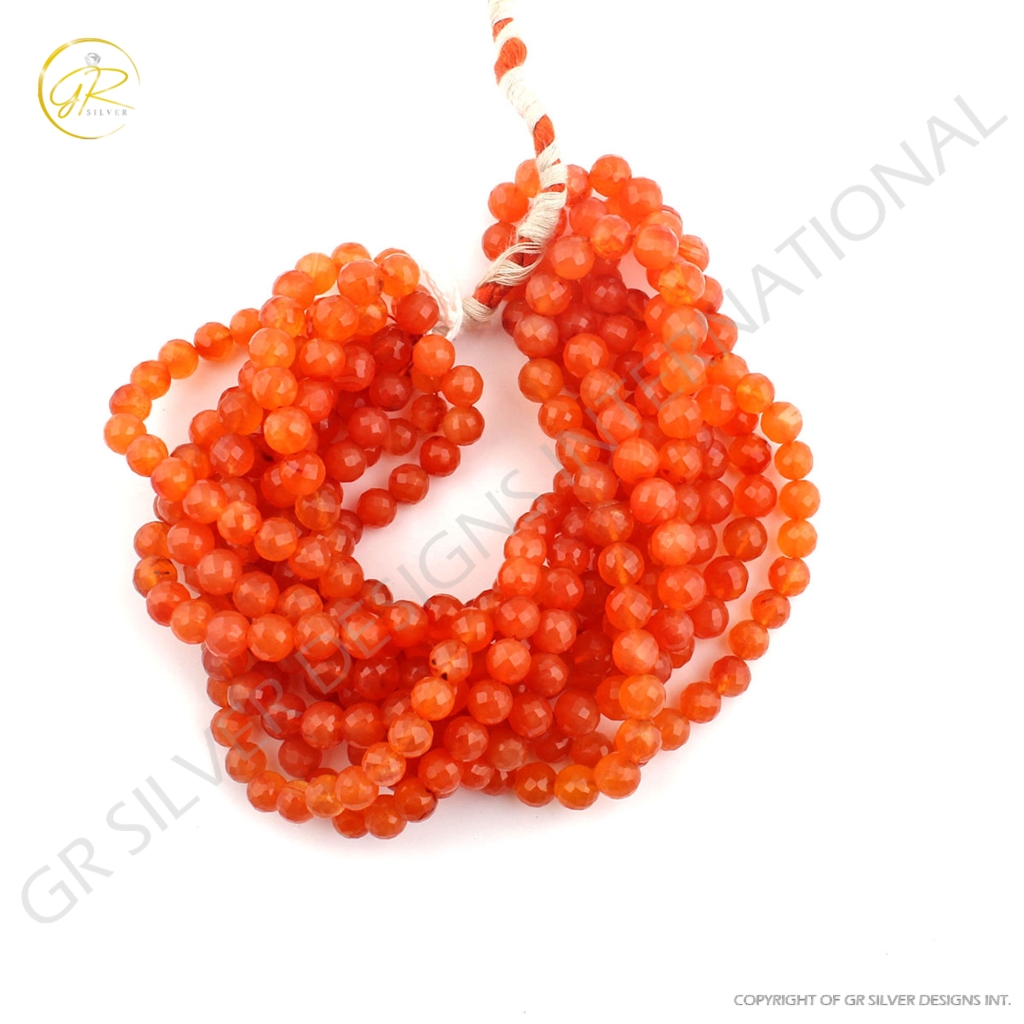 High Quality Carnelians Balls Shape Loose Gemstone Beads