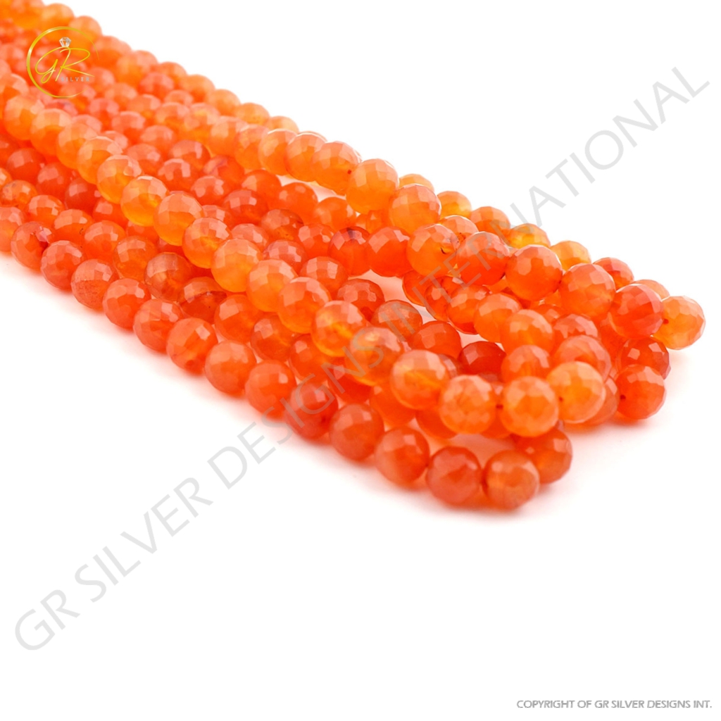 High Quality Carnelians Balls Shape Loose Gemstone Beads