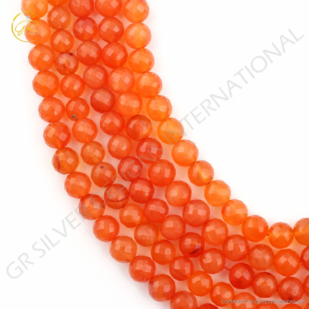 High Quality Carnelians Balls Shape Loose Gemstone Beads