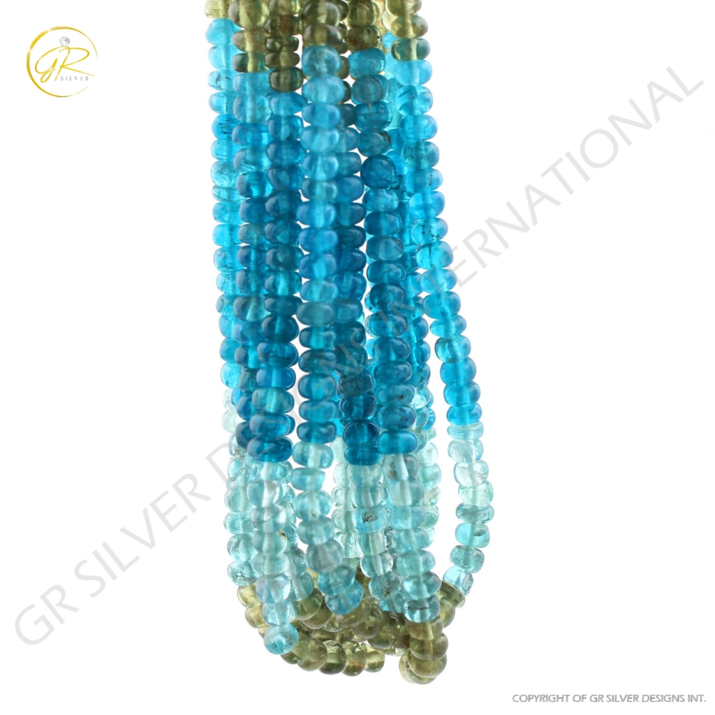 High Quality Multi Apatite Round Gemstone Handmade Beads