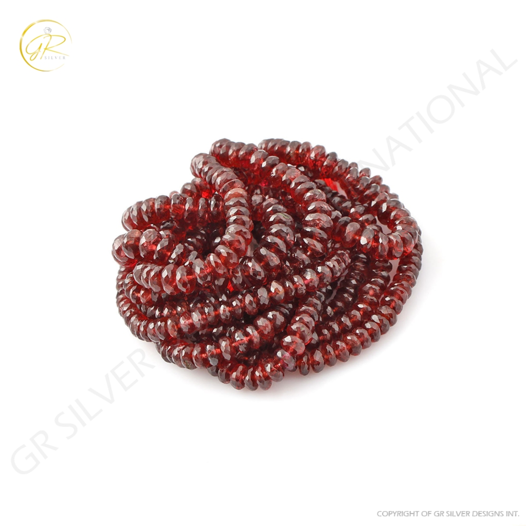 Natural Round Garnet Beads, 4-8mm Round Garnet 4 Strands Beads