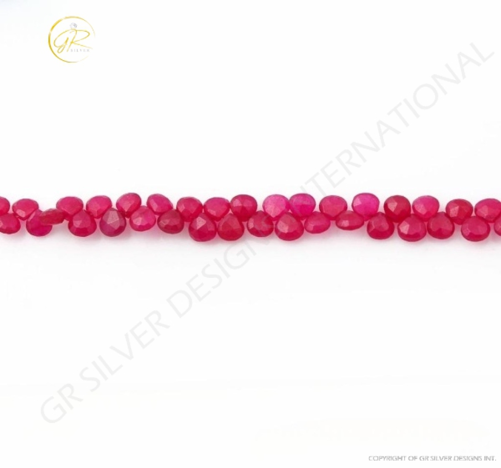 Pink Quartz Heart Faceted 6mm Quartz Beads