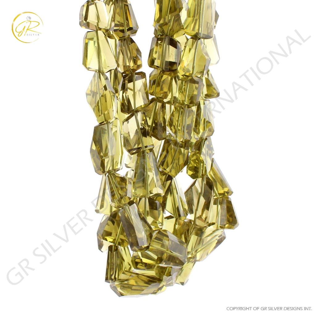 High Quality Lemon Quartz Faceted Tumble 18 Strands Beads