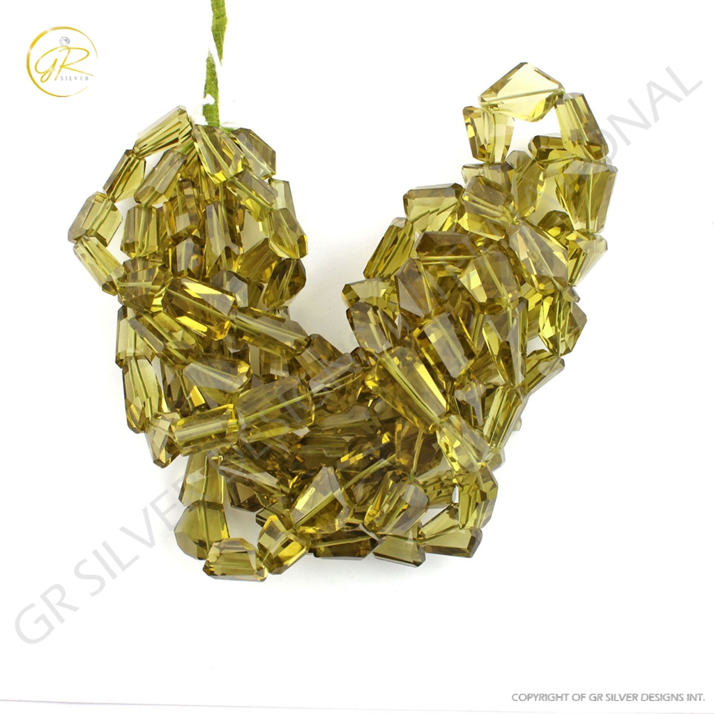 High Quality Lemon Quartz Faceted Tumble 18 Strands Beads