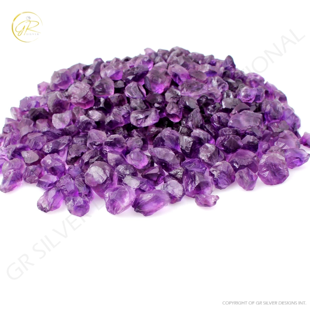 Natural Amethyst Rough Loose Gemstone