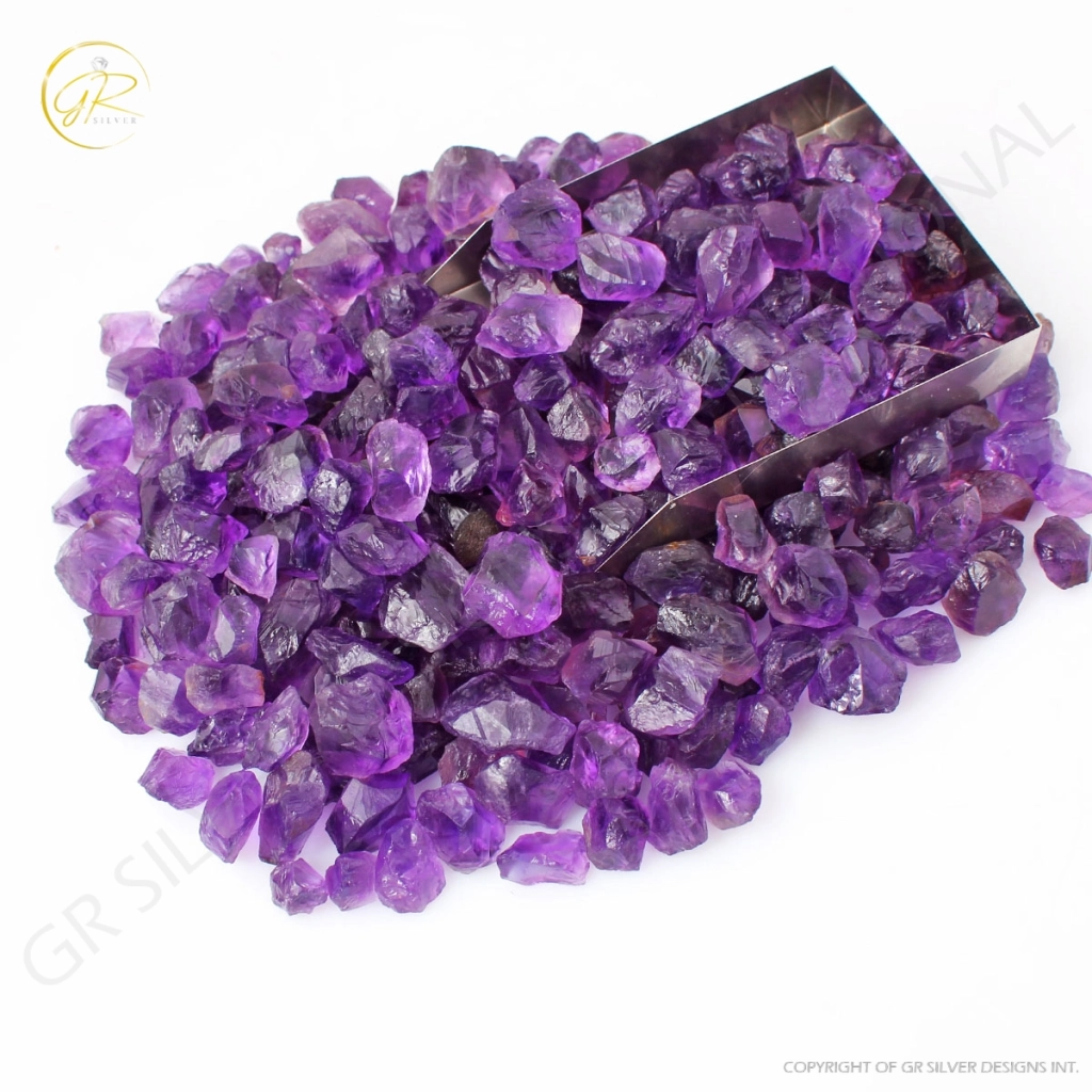 Natural Amethyst Rough Loose Gemstone