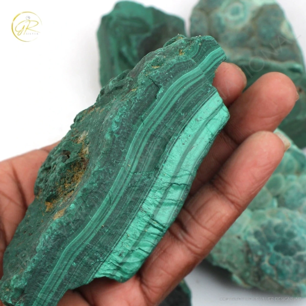 Natural Malachite Rough Loose Mineral Gemstone