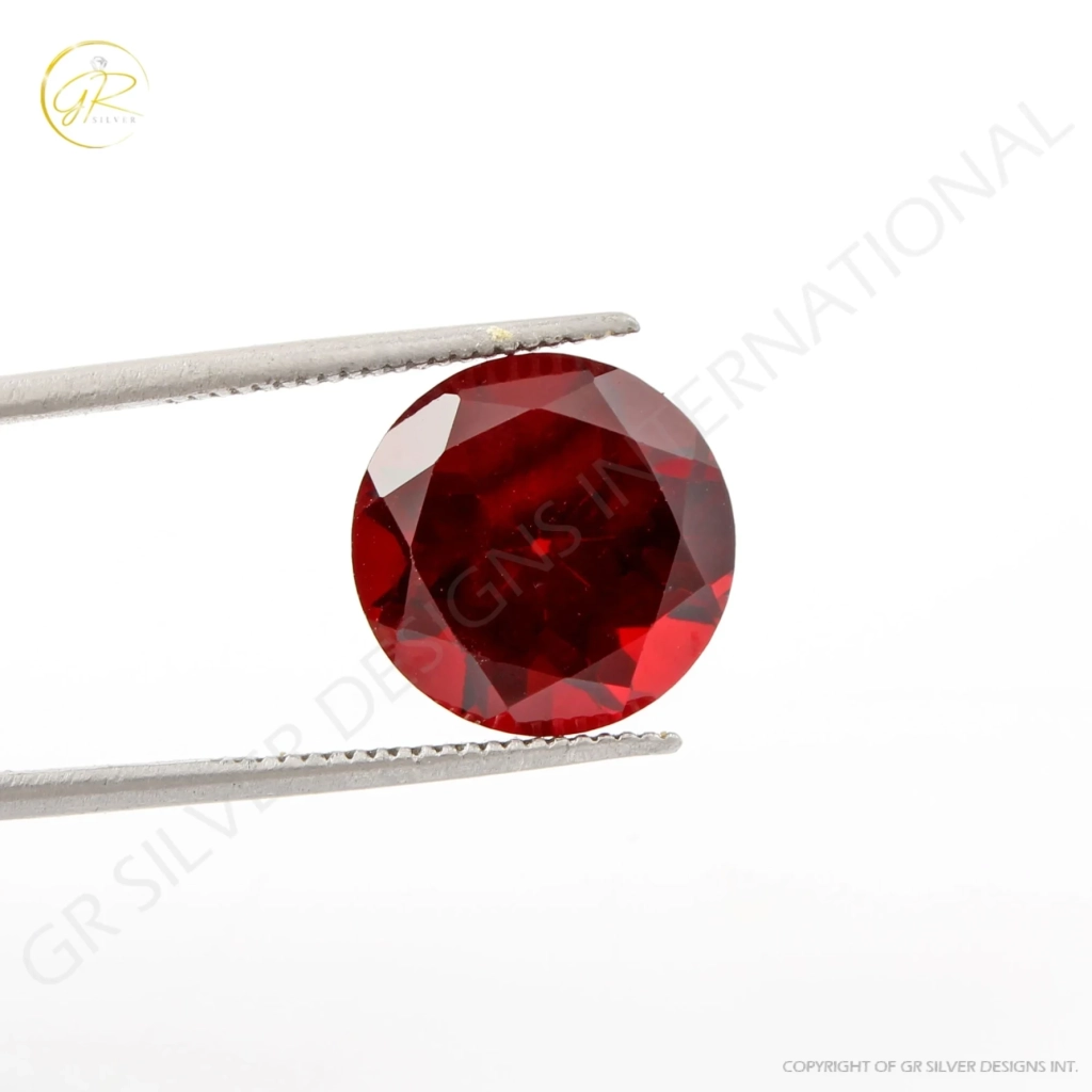 Natural Garnet Gemstone, Garnet 11mm Round Normal Cut Loose Gemstone