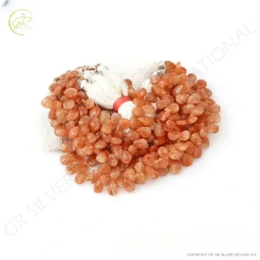 Sunstone Beads, Sunstone Pear Shape Gemstone Beads 7.5-12mm Approx 7Strands