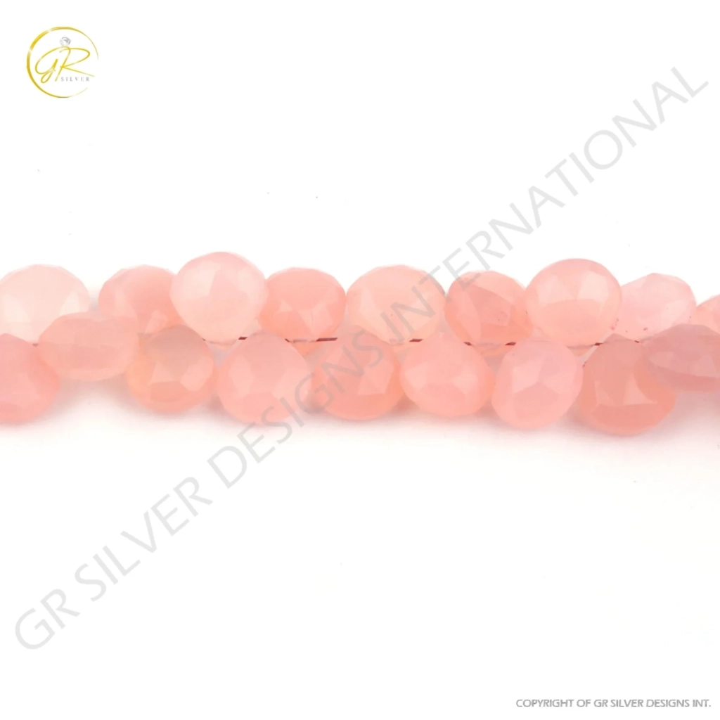 Top Quality Rose Quartz Heart Shape 10-12mm Gemstone Beads