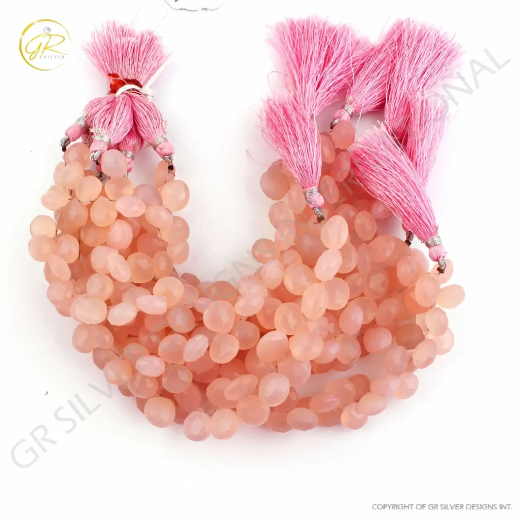 Top Quality Rose Quartz Heart Shape 10-12mm Gemstone Beads