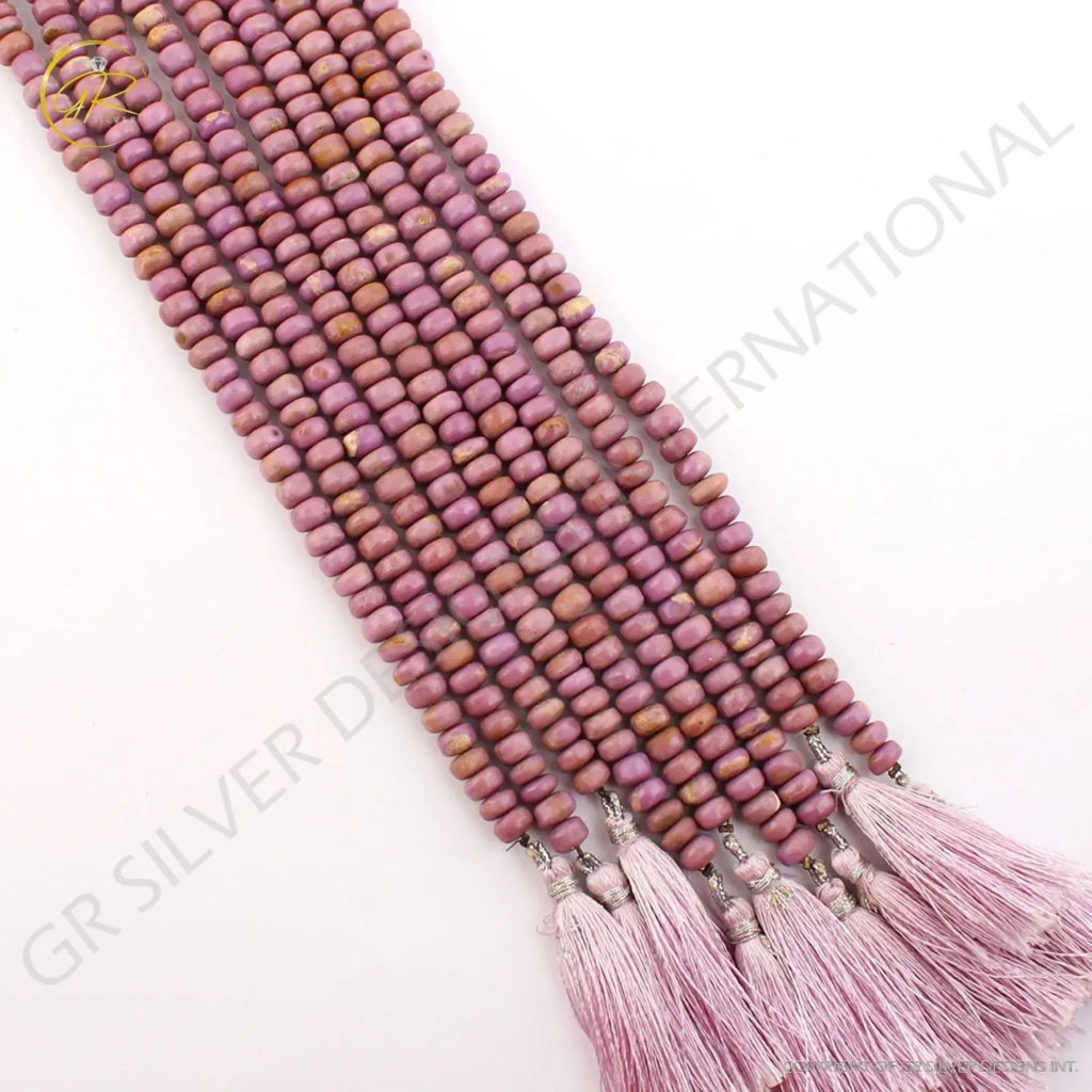 Natural Phosphosiderite Round Smooth Gemstone Beads