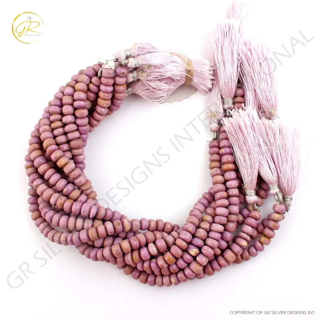 Natural Phosphosiderite Round Smooth Gemstone Beads