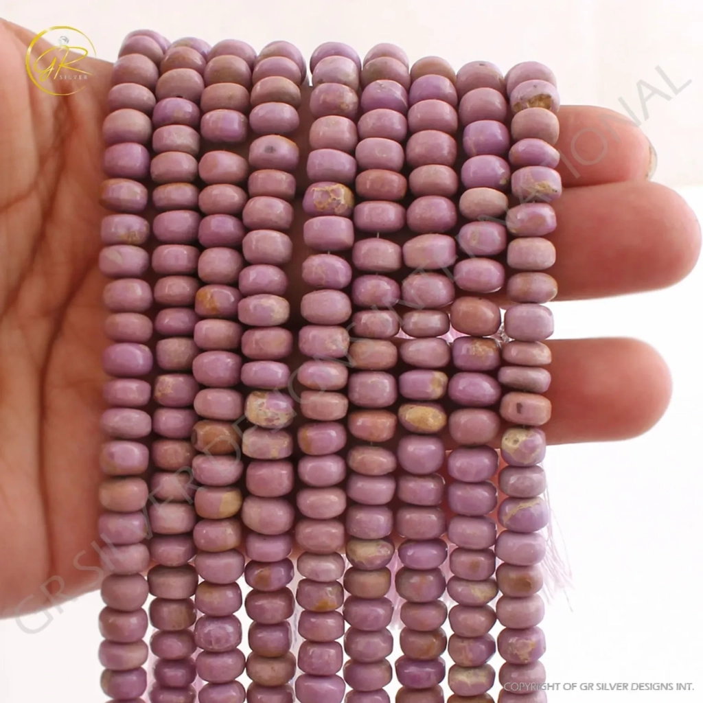 Natural Phosphosiderite Round Smooth Gemstone Beads