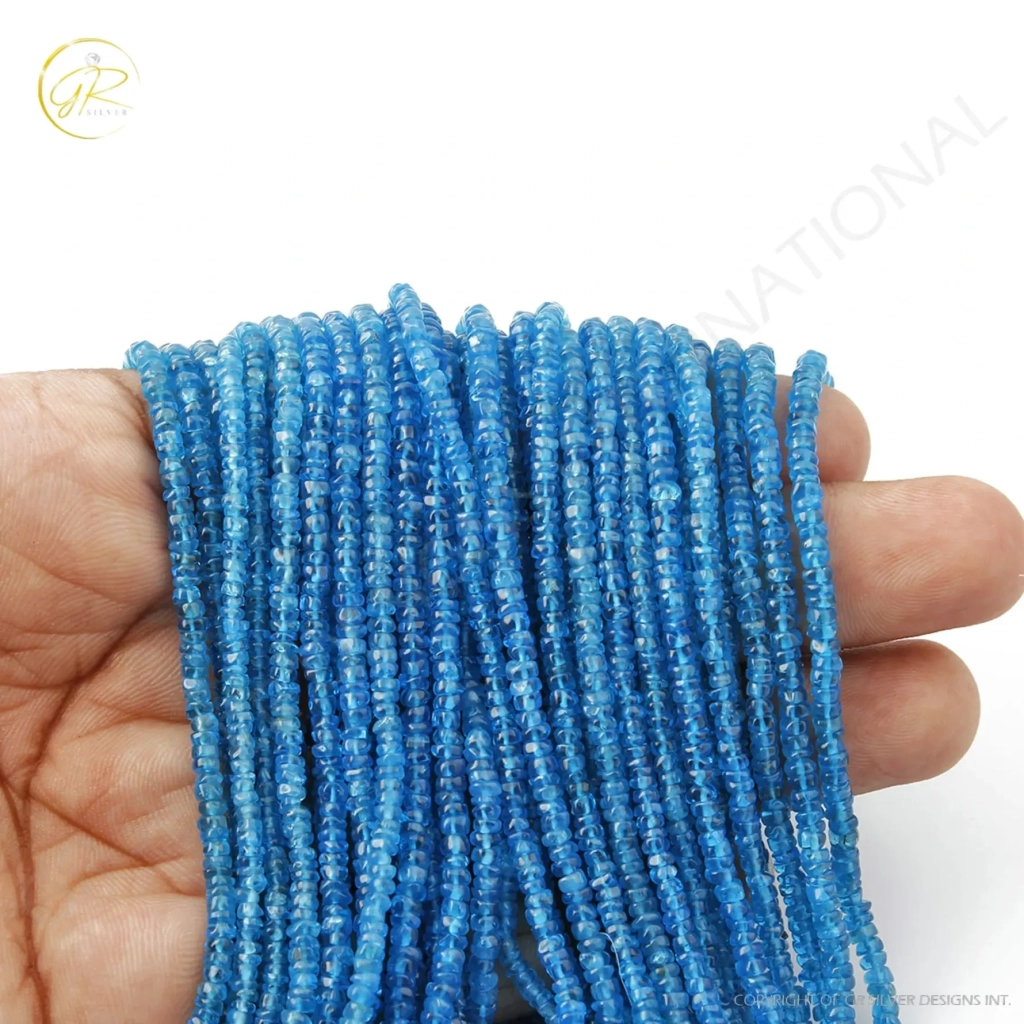 Natural Neon Apatite Beads, 3mm Faceted Round 38 Strands Beads