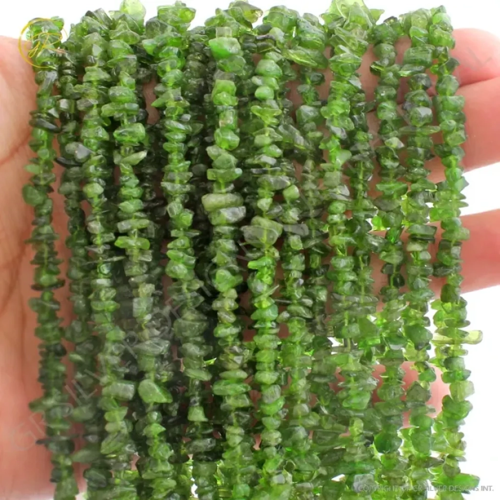 Chrome Diopside Uncuts Beads Gemstone For Jewelry Making