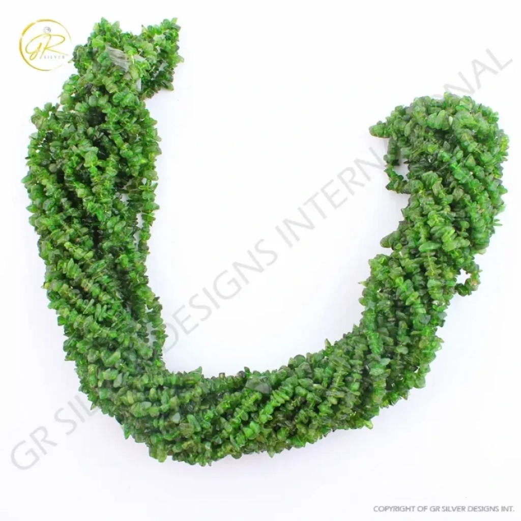 Chrome Diopside Uncuts Beads Gemstone For Jewelry Making