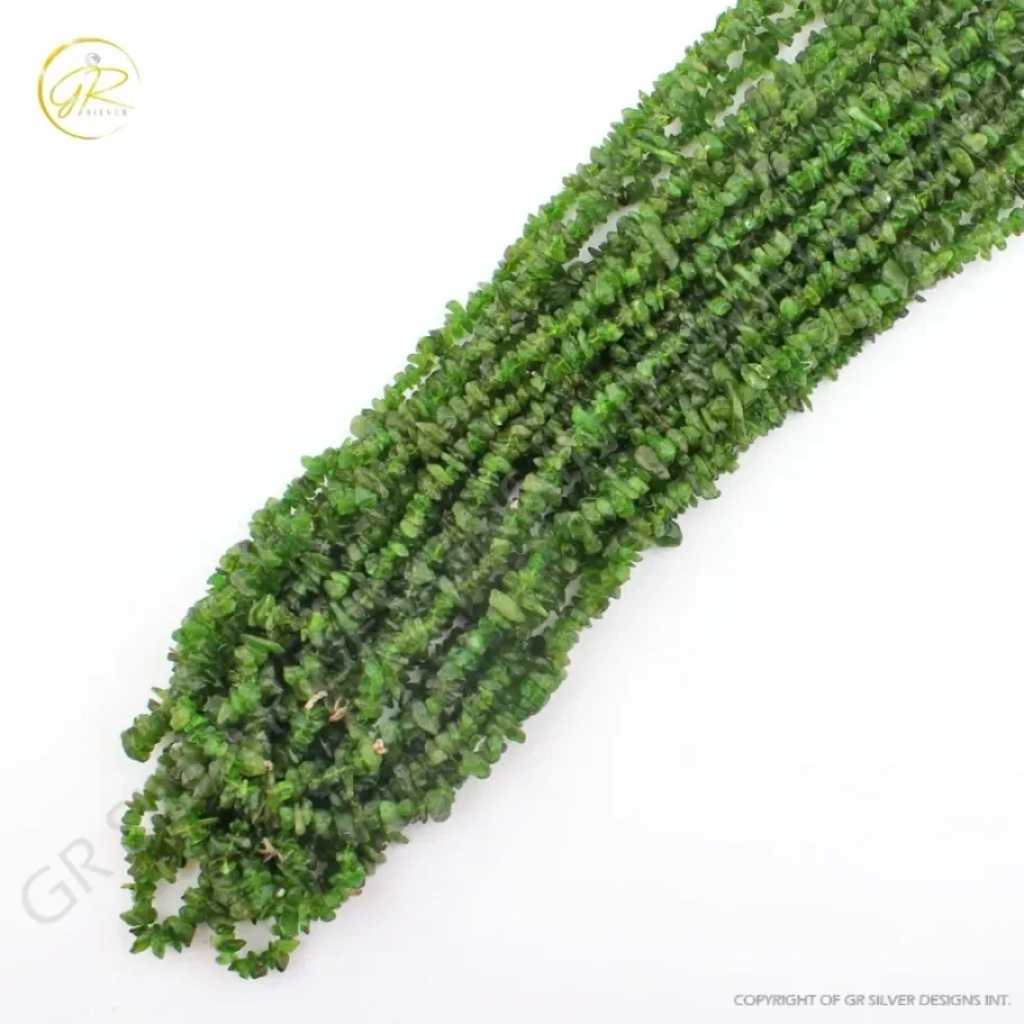 Chrome Diopside Uncuts Beads Gemstone For Jewelry Making