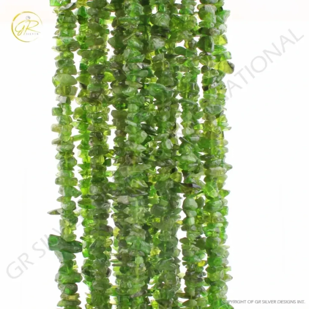 Chrome Diopside Uncuts Beads Gemstone For Jewelry Making