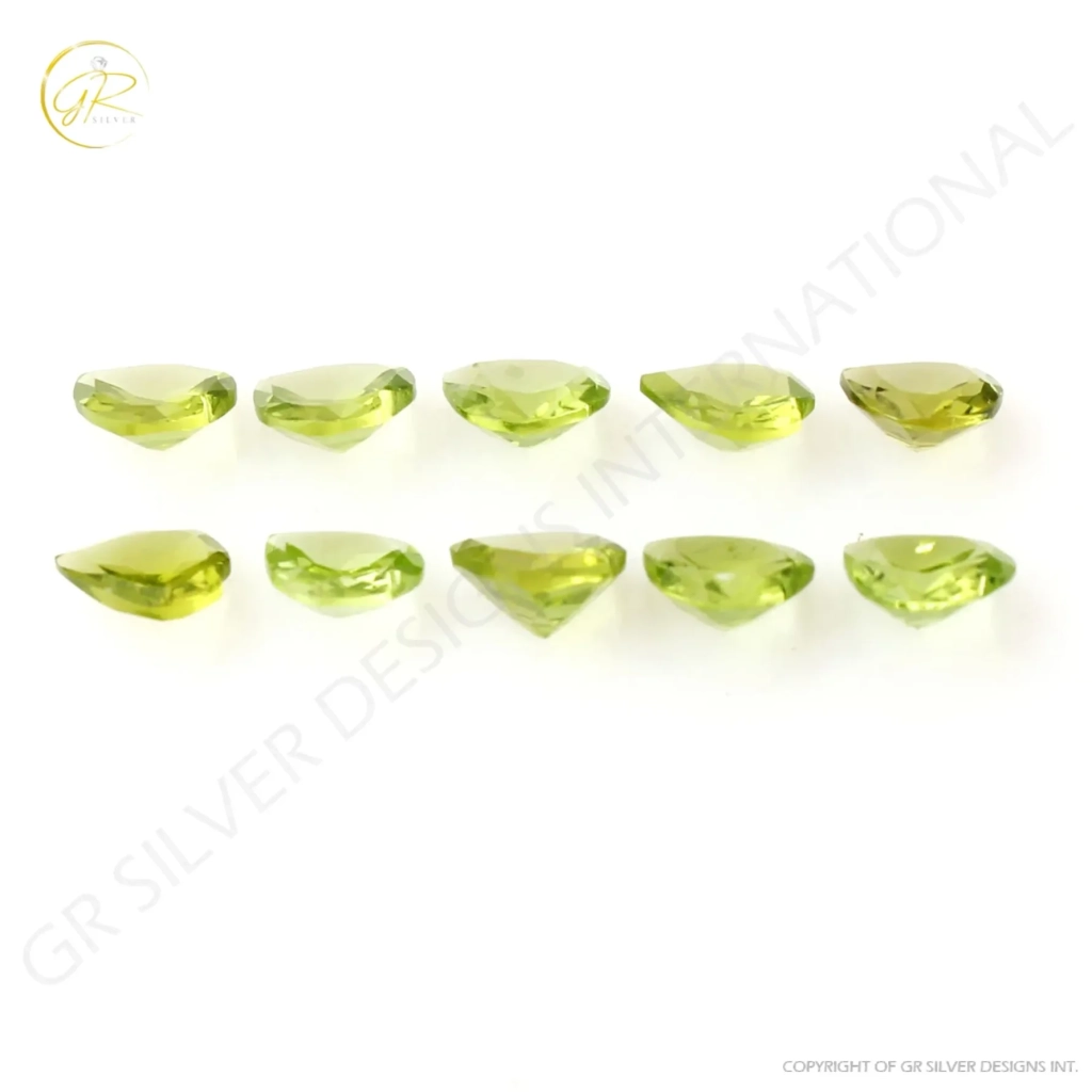 Natural Peridot 7mm Heart Gemstone