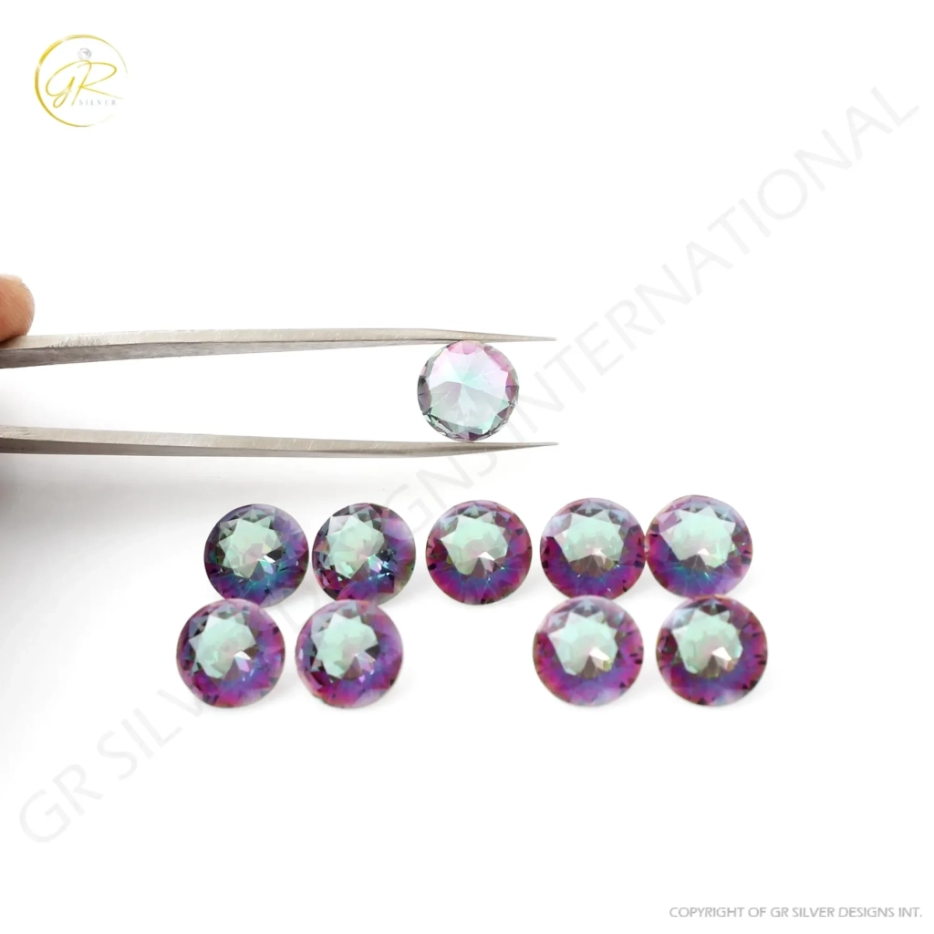 11mm Round Mystic Topaz Loose Gemstone