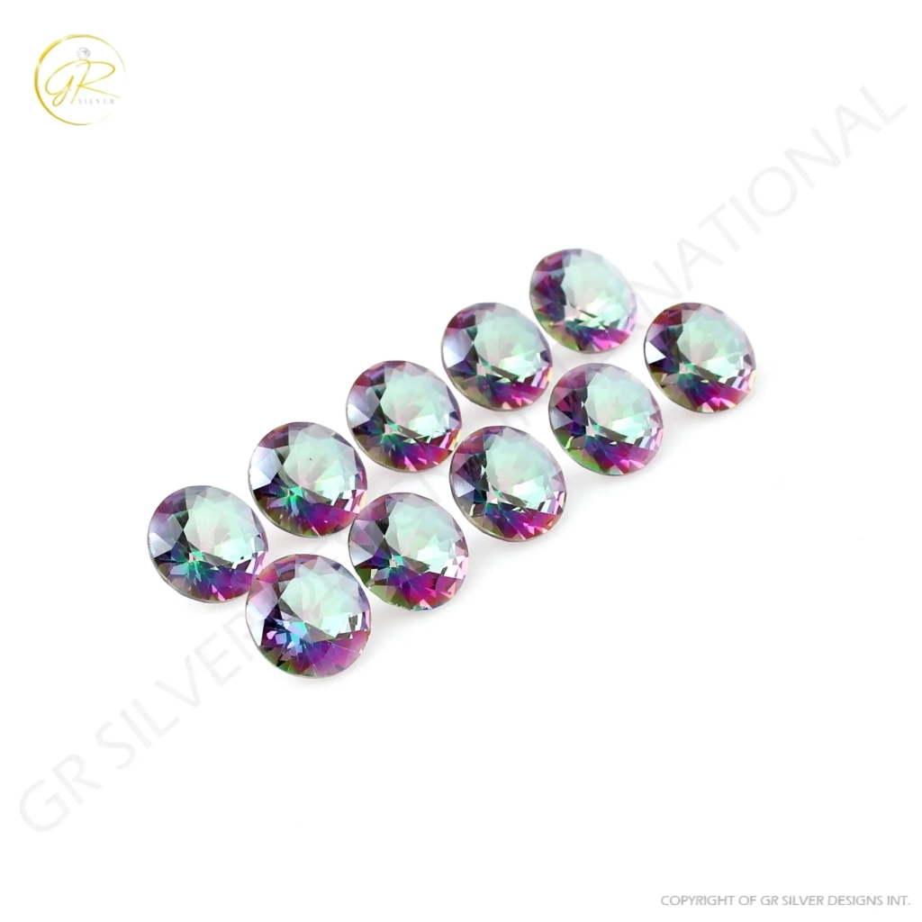 11mm Round Mystic Topaz Loose Gemstone