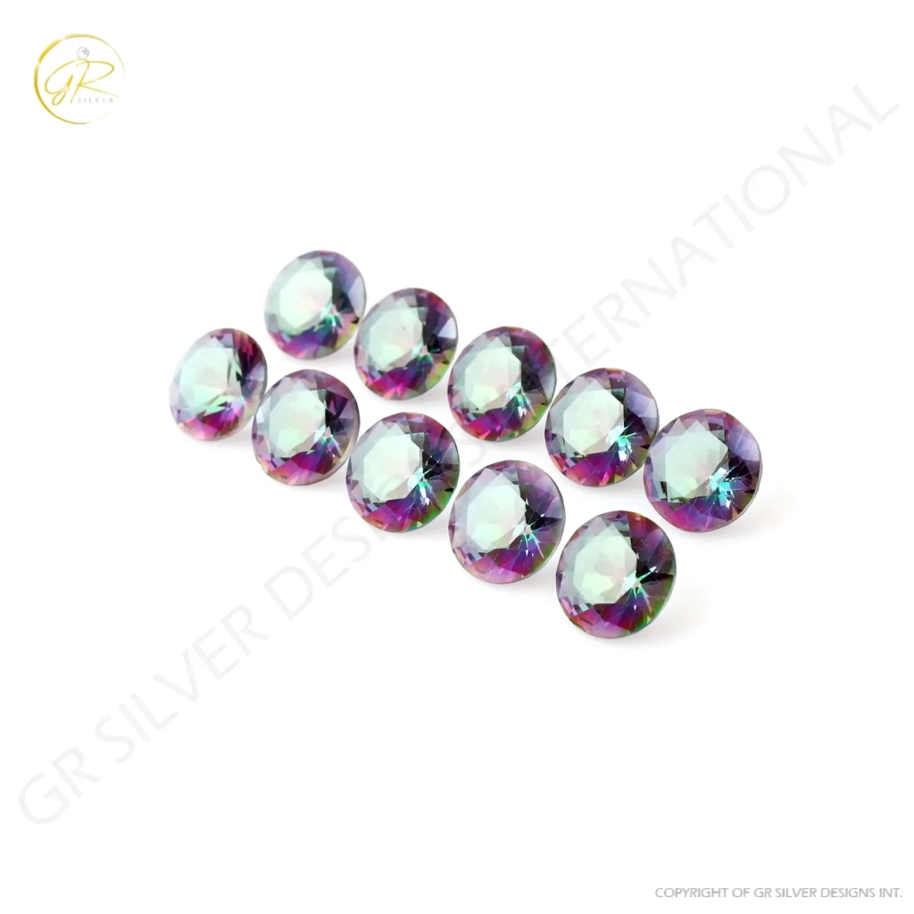 11mm Round Mystic Topaz Loose Gemstone