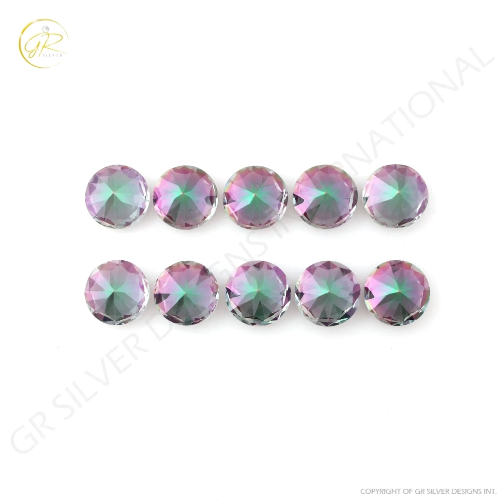 11mm Round Mystic Topaz Loose Gemstone