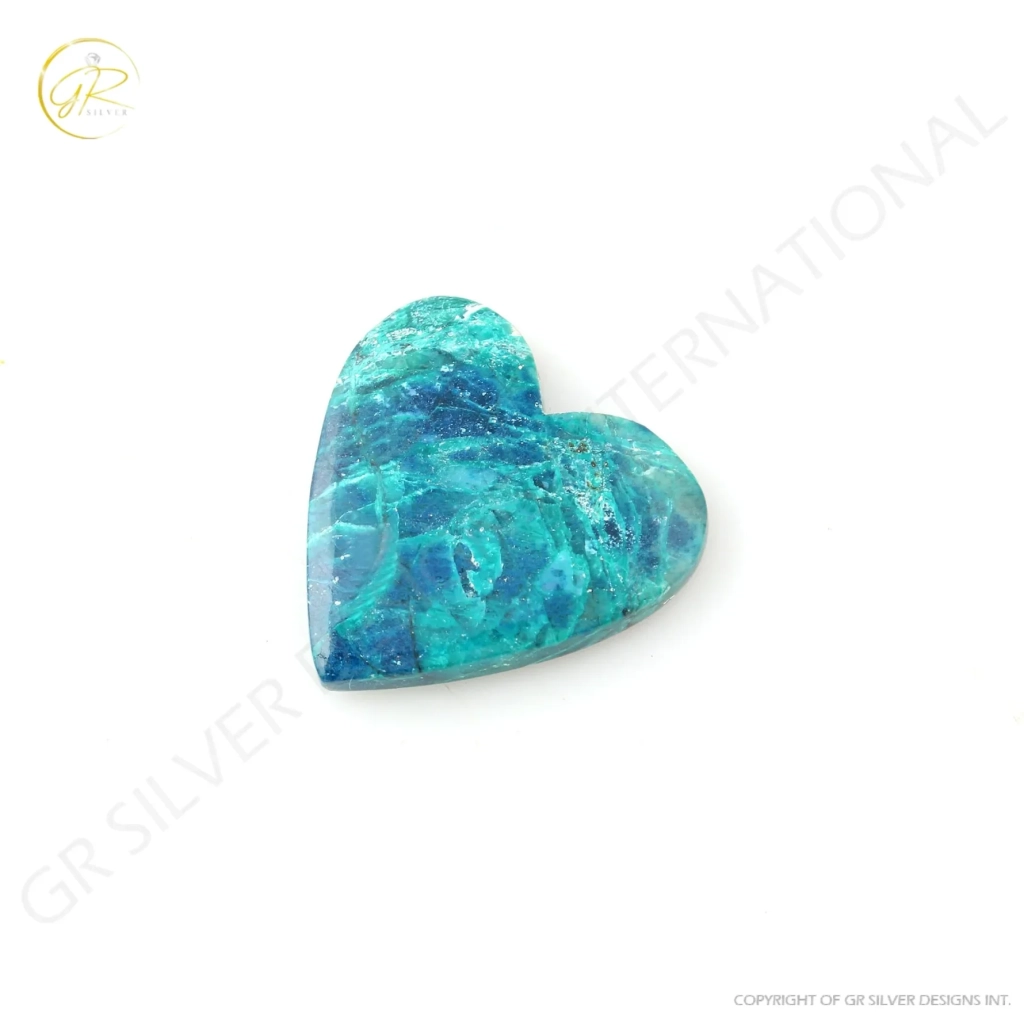 34.3ct Chrysocolla Gemstone, Natural Shattuckite Chrysocolla Cabochon Gemstone